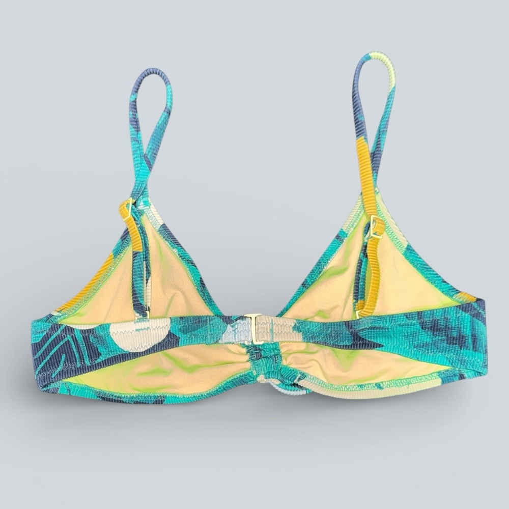 Aerie V Ruched Ribbed Scoop Bikini Top - Picture 6 of 8